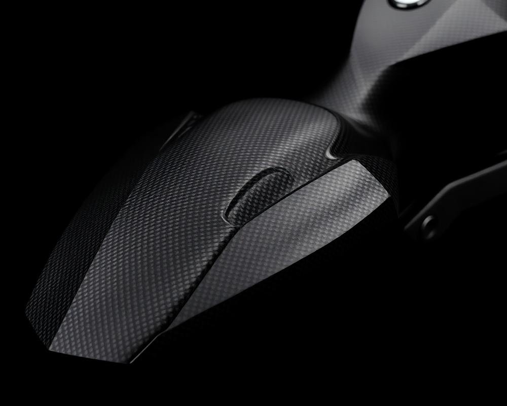 Carbon fiber motorcycle tail section and seat cowl